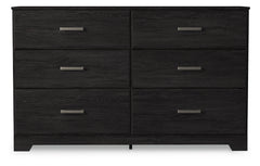 Belachime Charcoal Full Panel Bed, Dresser, Chest and 2 Nightstands - Ornate Home