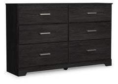 Belachime Charcoal Full Panel Bed, Dresser, Chest and 2 Nightstands - Ornate Home