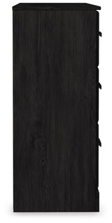 Belachime Charcoal Full Panel Bed, Dresser, Chest and 2 Nightstands - Ornate Home