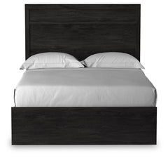 Belachime Charcoal Full Panel Bed, Dresser, Chest and 2 Nightstands - Ornate Home