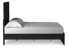 Belachime Charcoal Full Panel Bed, Dresser, Chest and 2 Nightstands - Ornate Home