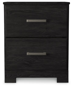 Belachime Charcoal Full Panel Bed, Dresser, Chest and 2 Nightstands - Ornate Home
