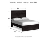 Belachime Charcoal Full Panel Bed, Dresser, Mirror and Nightstand (Online Special Price) - Ornate Home