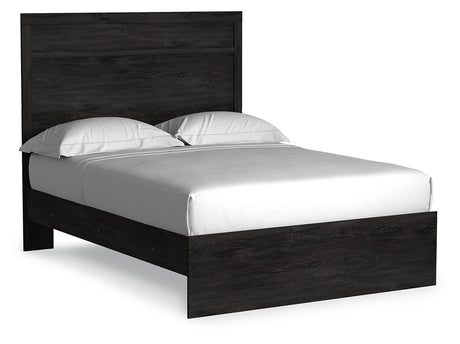 Belachime Charcoal Full Panel Bed, Dresser, Mirror and Nightstand - Ornate Home
