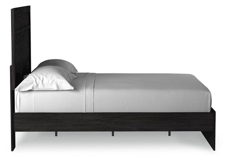 Belachime Charcoal Full Panel Bed, Dresser, Mirror and Nightstand - Ornate Home