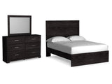 Belachime Charcoal Full Panel Bedroom Set with Dresser and Mirror - Ornate Home