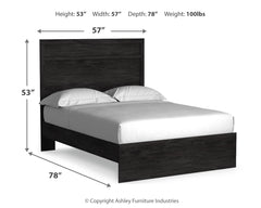 Belachime Charcoal Full Panel Bedroom Set with Dresser and Mirror - Ornate Home