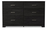 Belachime Charcoal King Panel Bed, Dresser, Chest and 2 Nightstands (Online Special Price) - Ornate Home