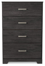 Belachime Charcoal King Panel Bed, Dresser, Chest and 2 Nightstands (Online Special Price) - Ornate Home