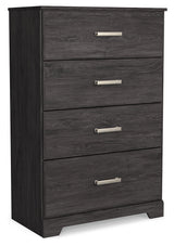 Belachime Charcoal King Panel Bed, Dresser, Chest and 2 Nightstands (Online Special Price) - Ornate Home