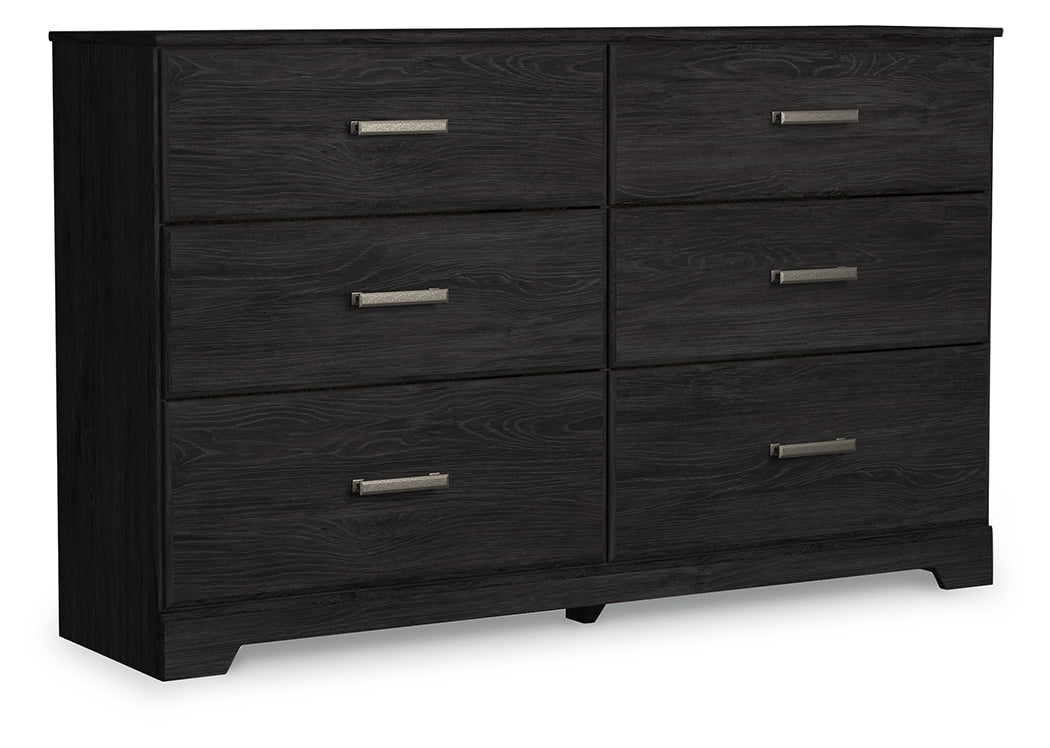 Belachime Charcoal King Panel Bed, Dresser, Chest and 2 Nightstands - Ornate Home