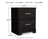 Belachime Charcoal King Panel Bed, Dresser, Mirror, Chest and Nightstand - Ornate Home