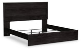 Belachime Charcoal King Panel Bed & Nightstand (Online Special Price) - Ornate Home