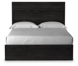 Belachime Charcoal Queen Panel Bed, Dresser, Mirror, and Nightstand (Online Special Price) - Ornate Home