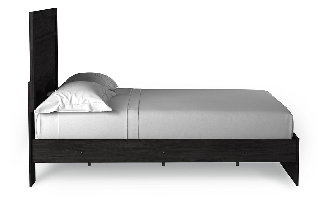 Belachime Charcoal Queen Panel Bed, Dresser, Mirror, and Nightstand (Online Special Price) - Ornate Home