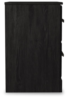 Belachime Charcoal Queen Panel Bedroom Set with Dresser, Mirror and 2 Nightstands - Ornate Home