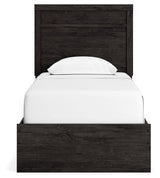 Belachime Charcoal Twin Panel Bedroom Set with Dresser and Mirror (Online Special Price) - Ornate Home