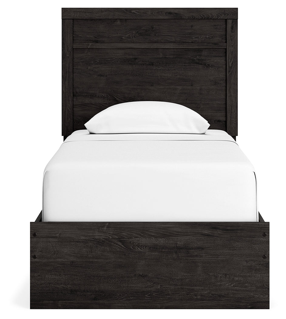 Belachime Charcoal Twin Panel Bedroom Set with Dresser and Mirror (Online Special Price) - Ornate Home