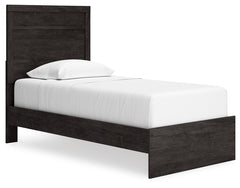 Belachime Charcoal Twin Panel Bedroom Set with Dresser and Mirror - Ornate Home