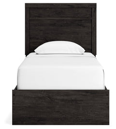 Belachime Charcoal Twin Panel Bedroom Set with Dresser and Mirror - Ornate Home