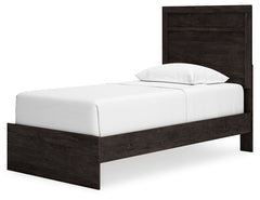 Belachime Charcoal Twin Panel Bedroom Set with Dresser and Mirror - Ornate Home