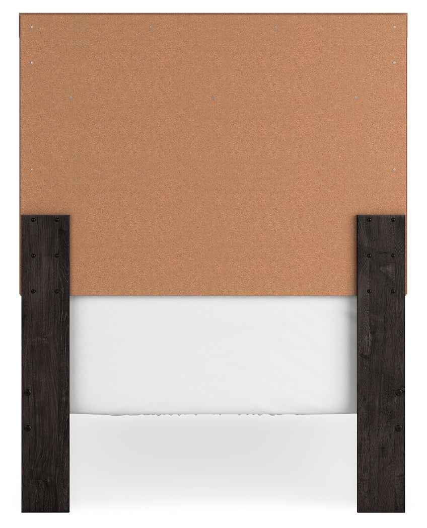 Belachime Charcoal Twin Panel Bedroom Set with Dresser and Mirror - Ornate Home