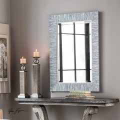Belaya Gray Wood Mirror - Ornate Home