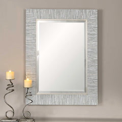 Belaya Gray Wood Mirror - Ornate Home