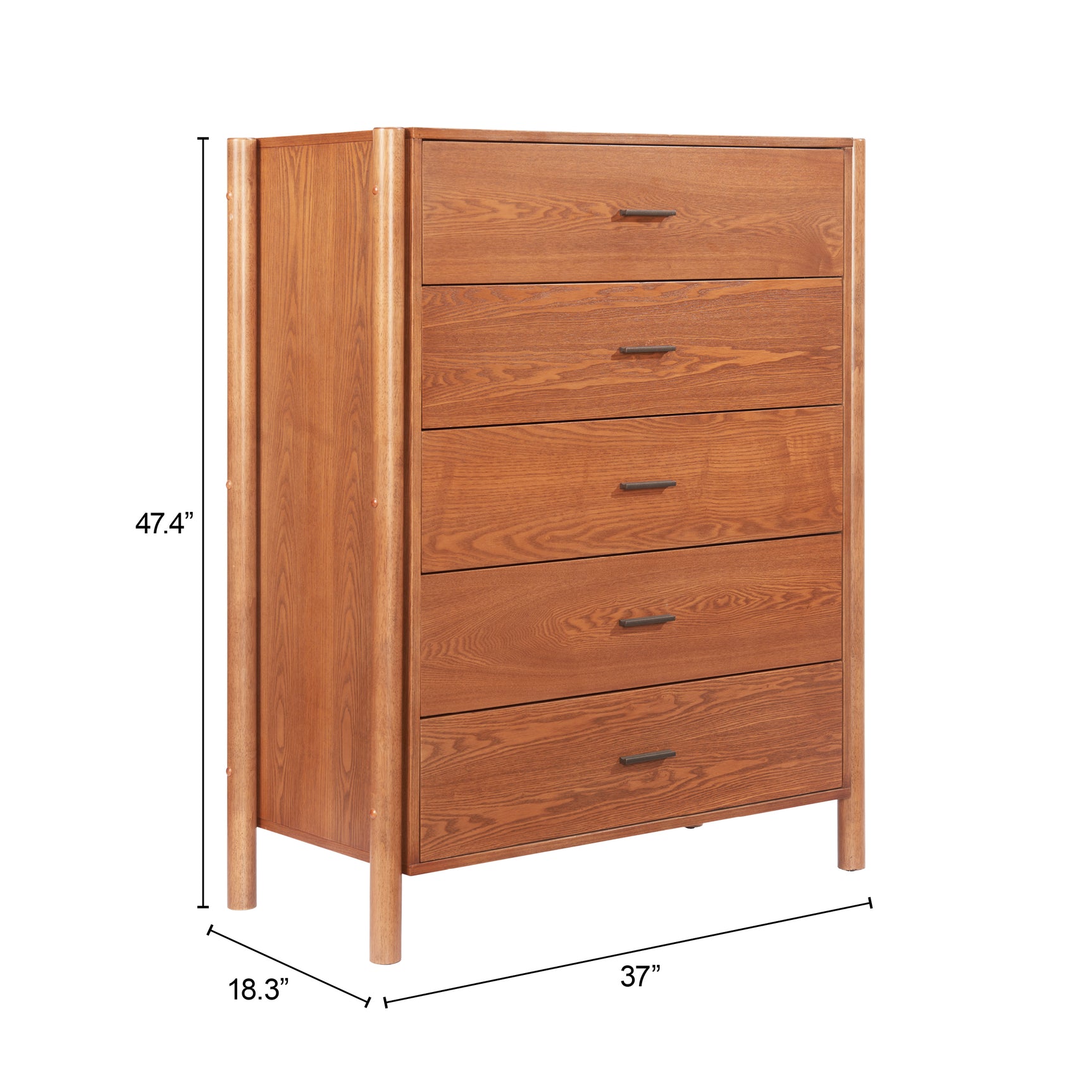 Beleza Walnut Chest - Ornate Home