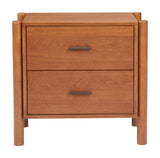 Beleza Walnut Nightstand - Ornate Home