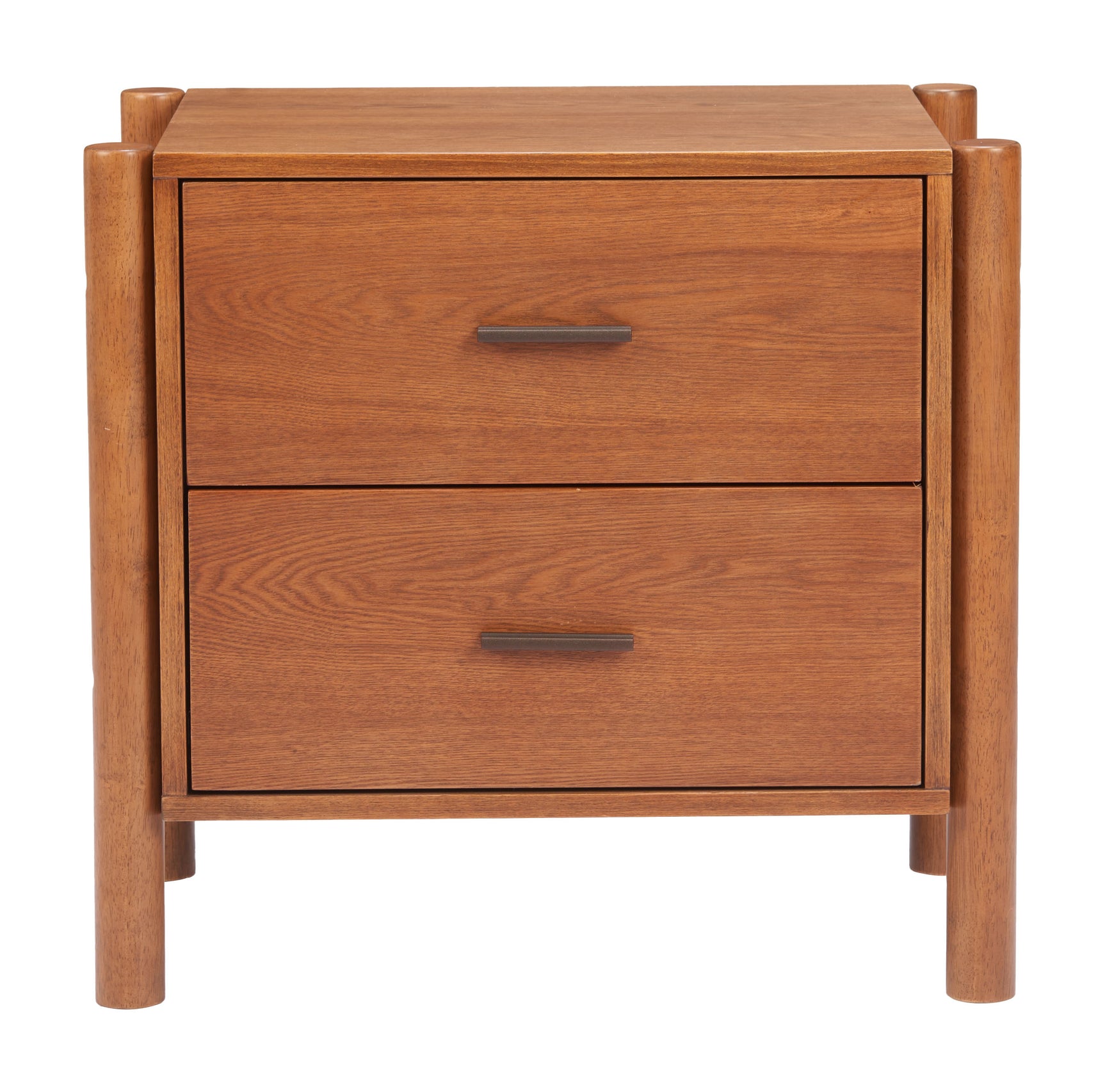 Beleza Walnut Nightstand - Ornate Home