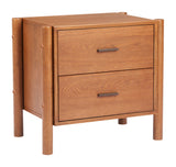 Beleza Walnut Nightstand - Ornate Home