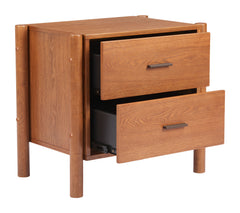 Beleza Walnut Nightstand - Ornate Home