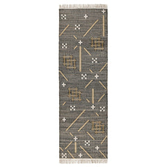 Belfast Caviar Black Multi 2.6'x8' Rug