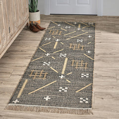 Belfast Caviar Black Multi 2.6'x8' Rug