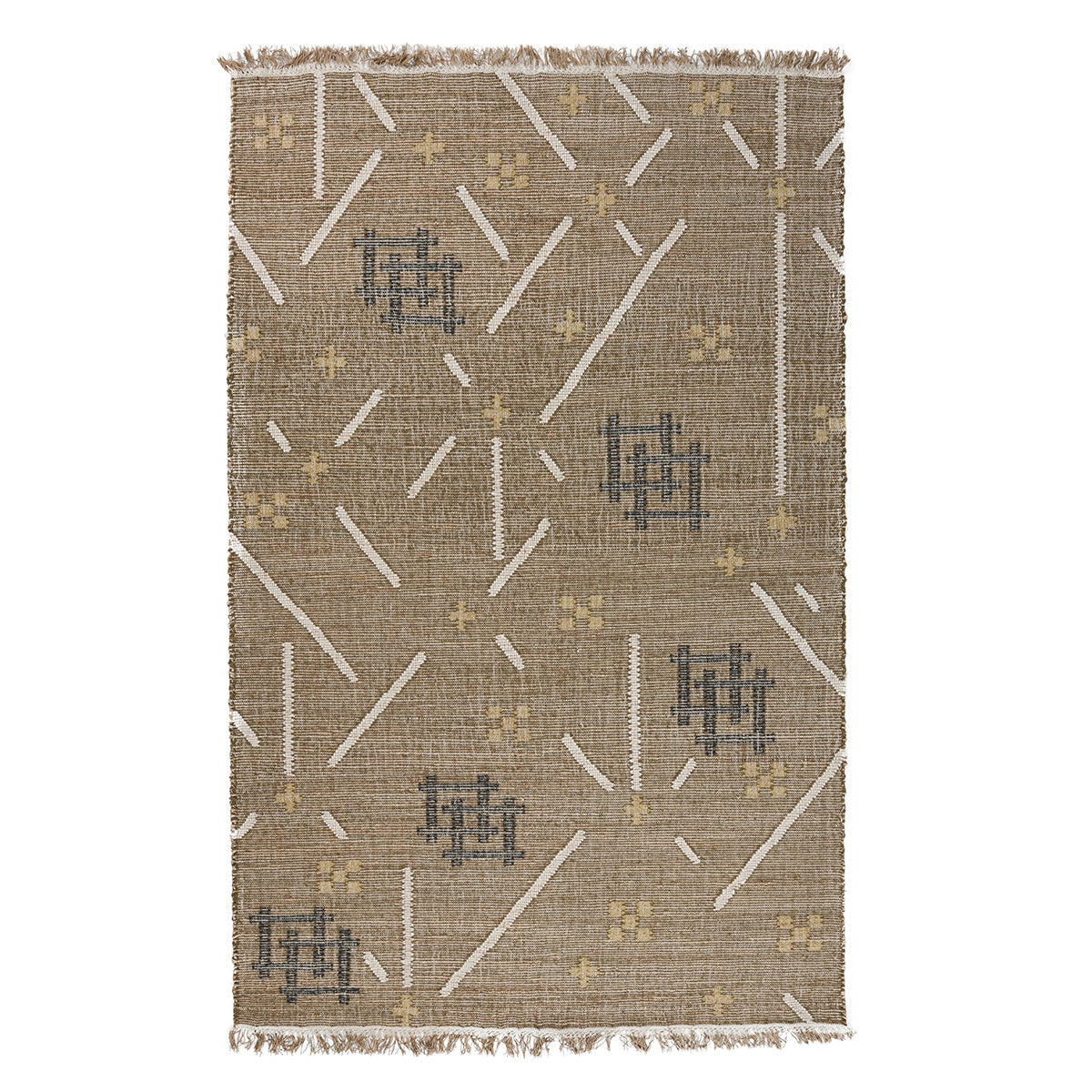 Belfast Caviar Khaki Multi Rug - Ornate Home