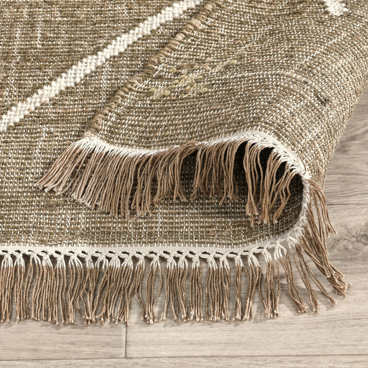 Belfast Caviar Khaki Multi Rug - Ornate Home