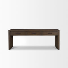 Belford Dark Brown 72" Oak Wood Console Table - Ornate Home