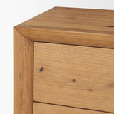 Belford Light Brown 6-Drawer Oak Wood Dresser - Ornate Home