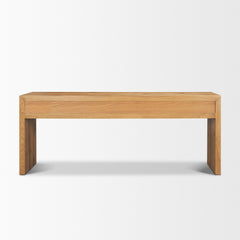 Belford Light Brown 72" Oak Wood Console Table - Ornate Home