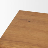 Belford Light Brown 72" Oak Wood Console Table - Ornate Home