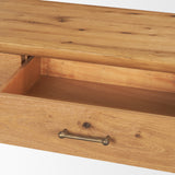 Belford Light Brown 72" Oak Wood Console Table - Ornate Home