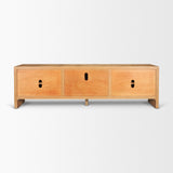 Belford Light Brown 94" Oak Wood Media Console - Ornate Home