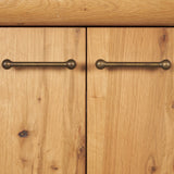 Belford Light Brown 94" Oak Wood Media Console - Ornate Home