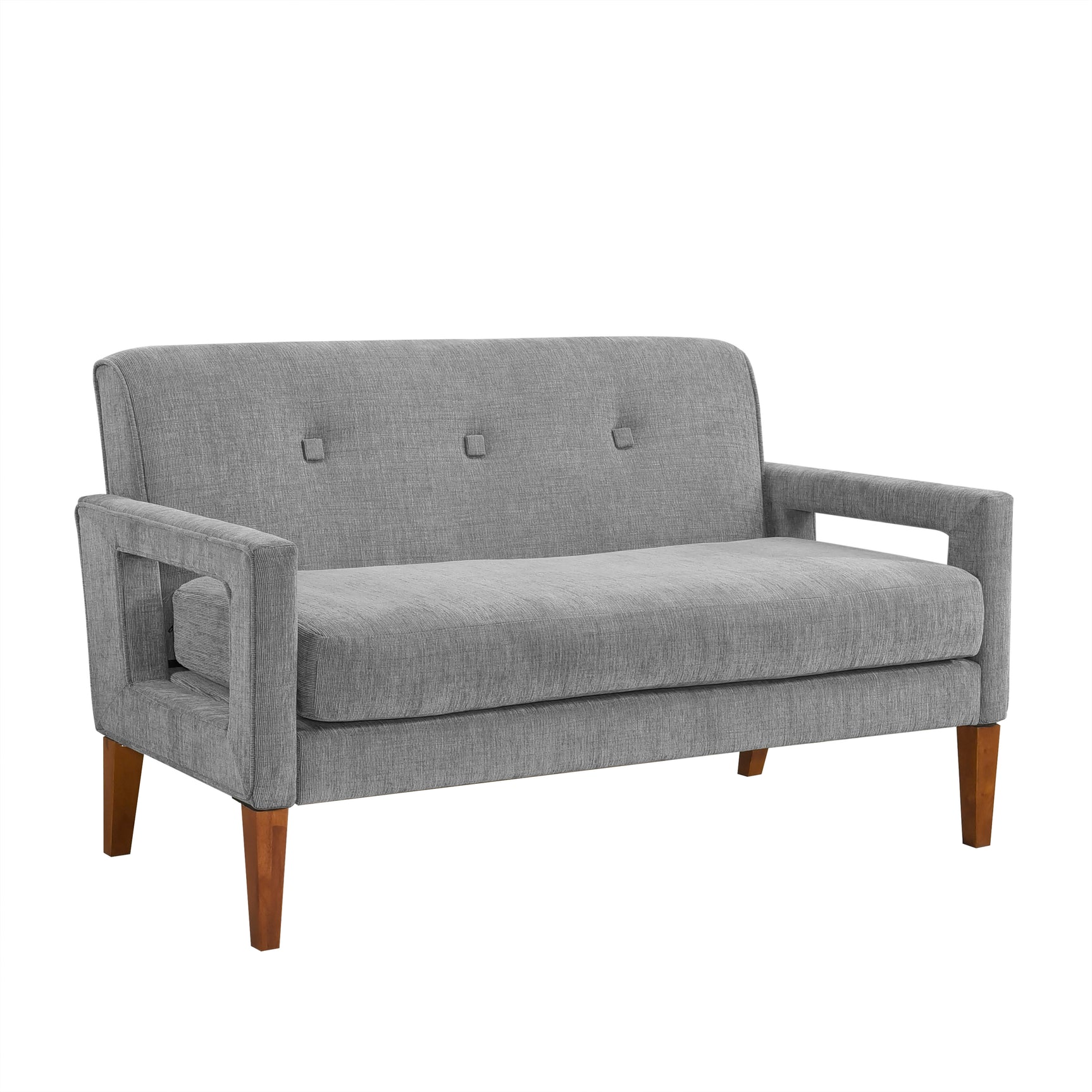 Belfort Gray Loveseat - Ornate Home