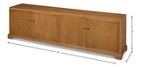 Belgrave Tan Media Console - Ornate Home