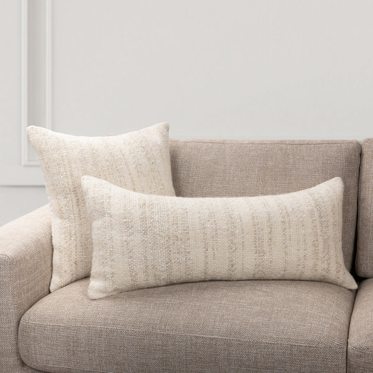 Belgrove Natural 16"x36" Throw Pillow (Set of 2)