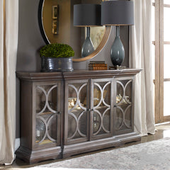 Belino Gray Wooden 4 Door Chest - Ornate Home