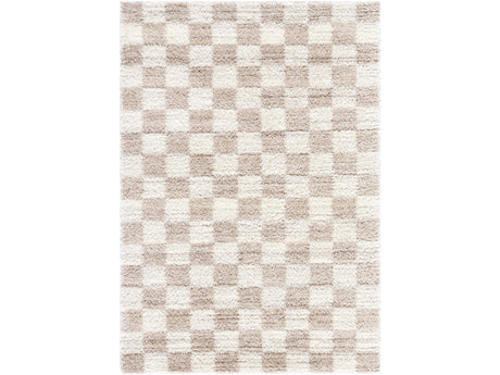 Belita Beige Luxe Shag Area Rug - Ornate Home