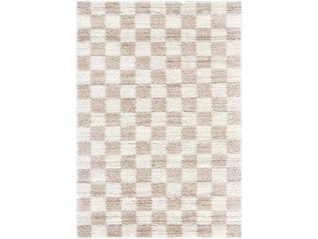 Belita Beige Luxe Shag Area Rug - Ornate Home